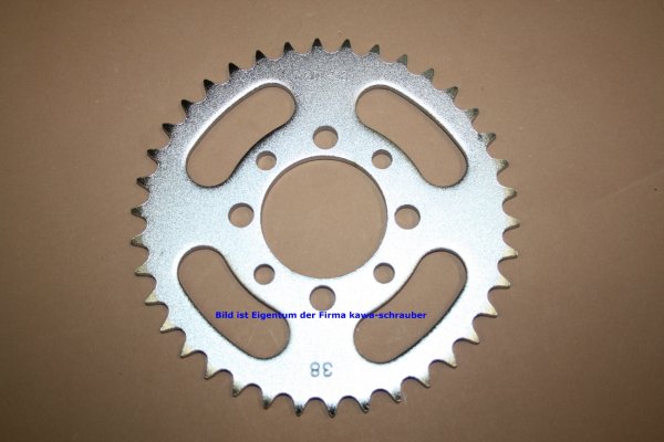 Kettenblatt / Ritzel hinten 38 Zähne Suzuki TS50 TS50XK (geänderte Übersetzung)
