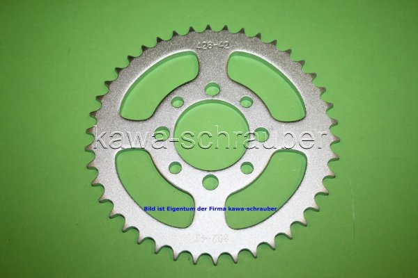 Kettenblatt / Ritzel hinten 42 Zähne Suzuki TS 80 ER Typ TS80 (geänderte Übersetzung)
