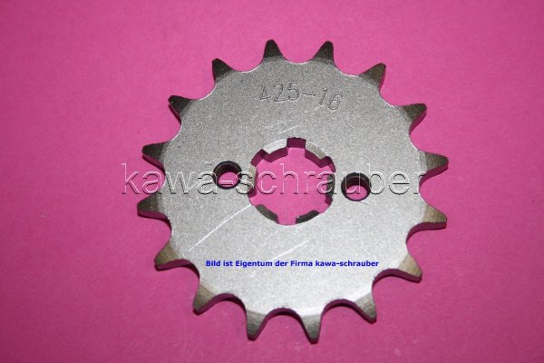 Ritzel vorne 16 Zähne Suzuki RG 125 Bj. 1989-1992 (geänderte Übersetzung)
