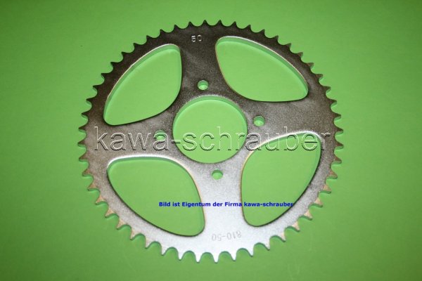 Kettenblatt / Ritzel hinten 50 Zähne Suzuki GN 125 E (geänderte Übersetzung)