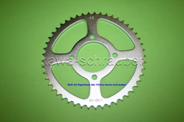 Kettenblatt / Ritzel hinten 49 Zähne Suzuki RV 125 VanVan (Standard Übersetzung)