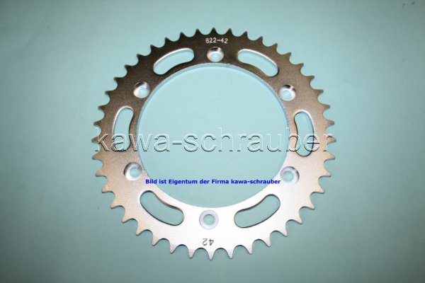 Kettenblatt / Ritzel hinten 42 Zähne Suzuki DR 350 S Typ SK42B (geänderte Übersetzung)