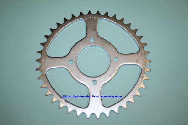 Kettenblatt / Ritzel hinten 38 Zähne Suzuki GT 200 X5 Typ GT200 (geänderte Übersetzung)