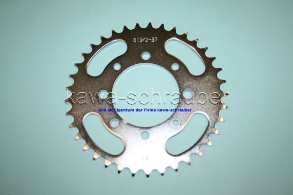 Kettenblatt / Ritzel hinten 37 Zähne Suzuki RG 250 Gamma Typ GJ21B (Standard Übersetzung)