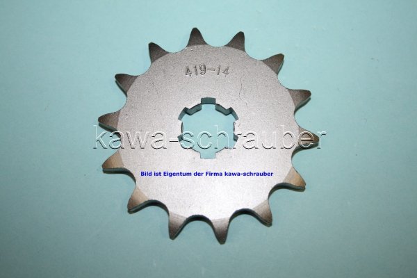 Ritzel vorne 14 Zähne Suzuki GT 250 Typ GT250 (Standard Übersetzung)
