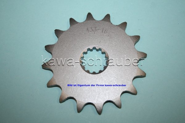 Ritzel vorne 16 Zähne Suzuki TS 250 B,C,ER Bj. ab 1977 (Standard Übersetzung)