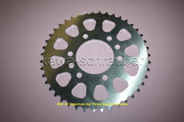 Kettenblatt / Ritzel hinten Aluminium 43 Zähne Suzuki VL 250 Intruder Bj. 2000-2004 (Standard Übersetzung)