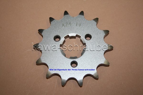 Ritzel vorne 14 Zähne Suzuki GT 380 Typ GT380 (Standard Übersetzung)
