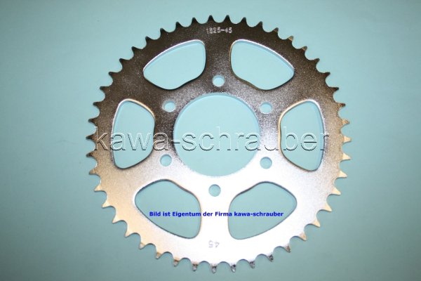 Kettenblatt / Ritzel hinten 45 Zähne Suzuki GN400 (geänderte Übersetzung)