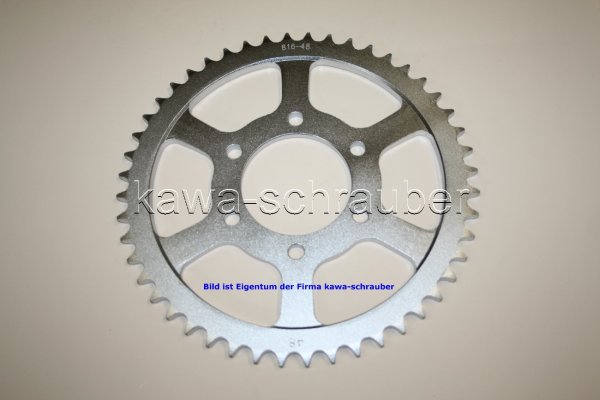 Kettenblatt / Ritzel hinten 48 Zähne Suzuki GSX 400 F Typ GS40XF (geänderte Übersetzung)