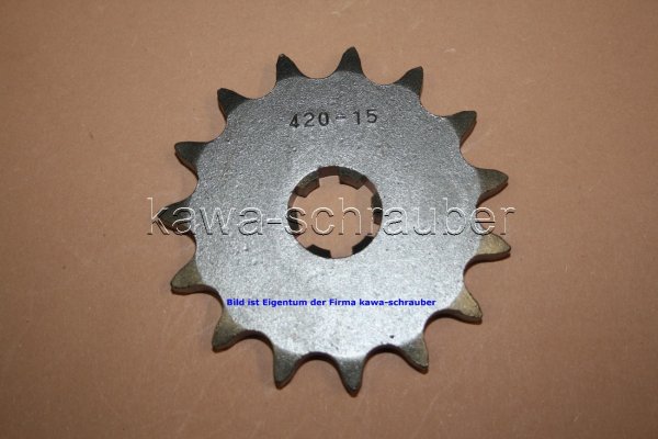 Ritzel vorne 15 Zähne Suzuki GT 500 (Standard Übersetzung)