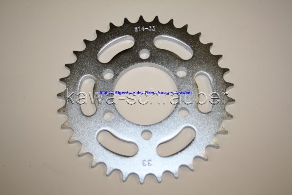 Kettenblatt / Ritzel hinten 33 Zähne Suzuki GS 500 E Typ GS500E (4-Zylinder, mit Speichenrädern) (geänderte Übersetzung)