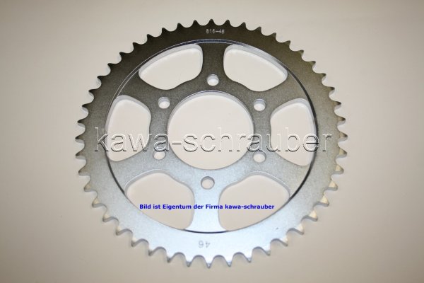 Kettenblatt / Ritzel hinten 46 Zähne Suzuki GSX 550 ES / EF Typ GN71D (Standard Übersetzung)