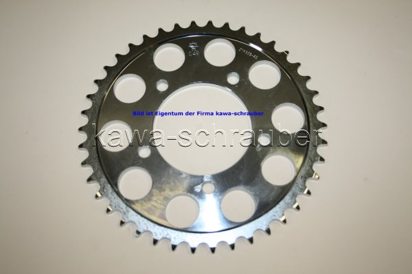 Kettenblatt / Ritzel hinten 42 Zähne Suzuki GSX 600 F Typ JS1AJ (geänderte Übersetzung)