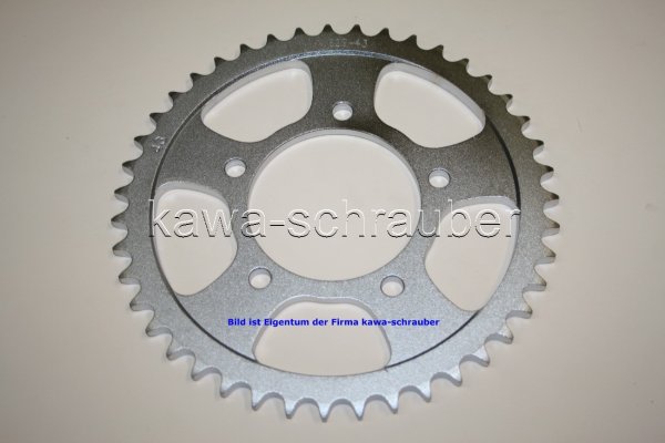 Kettenblatt / Ritzel hinten 43 Zähne Suzuki GSX 600 F Typ JS1AJ (geänderte Übersetzung)