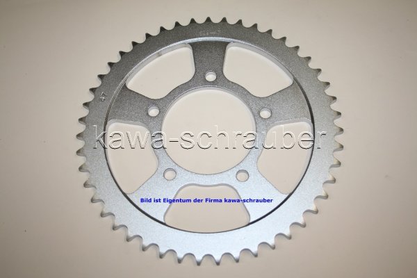 Kettenblatt / Ritzel hinten 47 Zähne Suzuki GSX 600 F Typ JS1AJ (Standard Übersetzung)