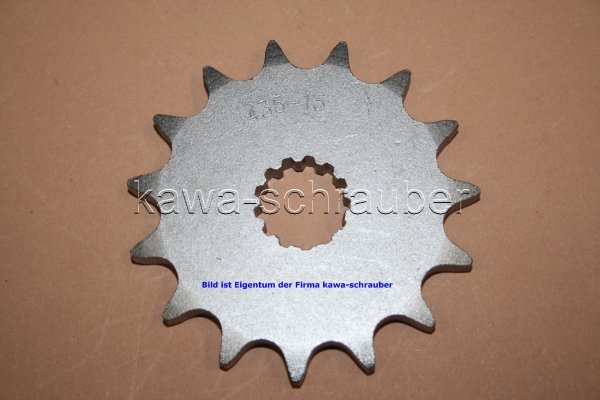 Ritzel vorne 15 Zähne Suzuki GR 650 Typ GP51A (Standard Übersetzung)