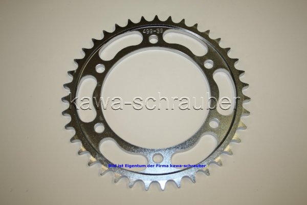 Kettenblatt / Ritzel hinten 39 Zähne Suzuki GSX-R GSXR 750 W Typ GR7DB Bj. 1996-1997 (geänderte Übersetzung)