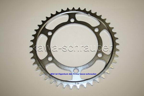 Kettenblatt / Ritzel hinten 43 Zähne Suzuki GSX-R GSXR 750 W Typ GR7DB Bj. 1996-1997 (Standard Übersetzung)