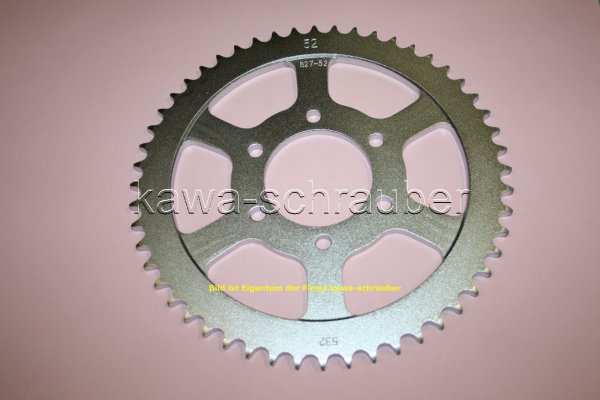 Kettenblatt / Ritzel hinten 52 Zähne Suzuki GSX-R GSXR 1100 Typ GV73C 532er Teilung (geänderte Übersetzung)