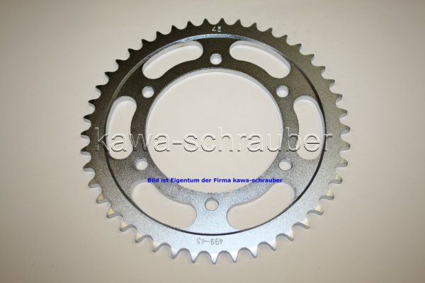 Kettenblatt / Ritzel hinten 45 Zähne Suzuki TL 1000 R / S Typ JS1AG JS1AM (geänderte Übersetzung)
