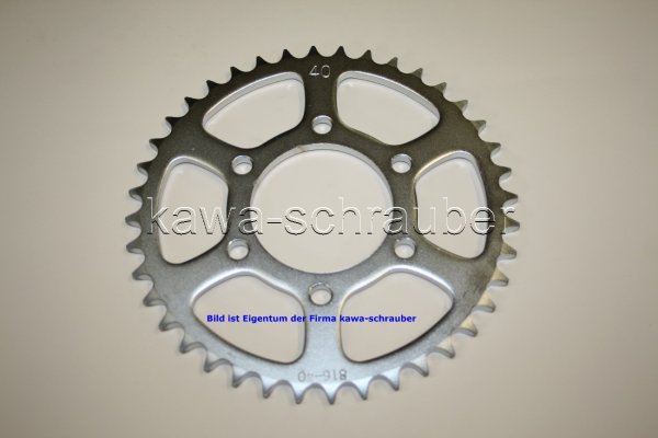 Kettenblatt / Ritzel hinten 40 Zähne Suzuki GSX-R GSXR 1100 Typ GV73C 530er Teilung (geänderte Übersetzung)