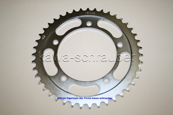 Kettenblatt / Ritzel hinten 43 Zähne Triumph 955i Daytona Zweiarmschwinge (geänderte Übersetzung)