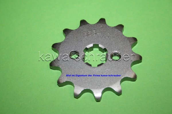 Ritzel vorne 13 Zähne Yamaha RD 50 M (geänderte Übersetzung)