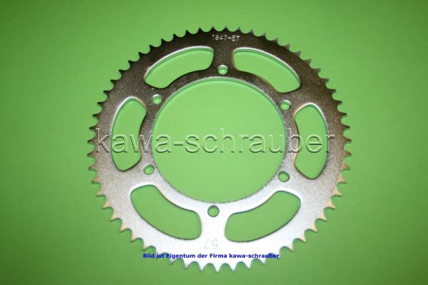 Kettenblatt / Ritzel hinten 57 Zähne Yamaha TZR 80 R (Standard Übersetzung)