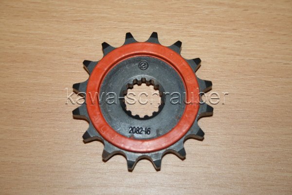 Ritzel vorne gummiert 16 Zähne Yamaha TZR 125 Belgarda Bj. 91-93 (Standard Übersetzung)