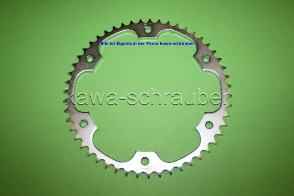 Kettenblatt / Ritzel hinten 51 Zähne Yamaha DT 125 X Typ 2CB1 (geänderte Übersetzung)