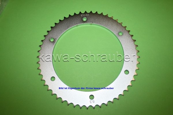 Kettenblatt / Ritzel hinten 53 Zähne Yamaha DT 125 X Typ 2CB1 (geänderte Übersetzung)