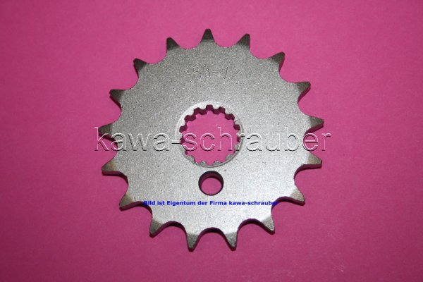 Ritzel vorne 17 Zähne Yamaha TDR 125 Belgarda Bj. 91-92 (geänderte Übersetzung)