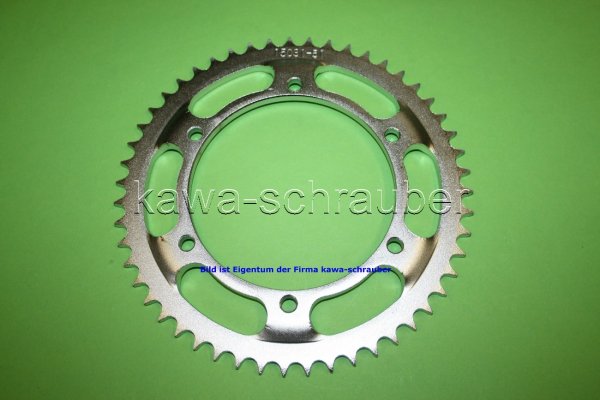Kettenblatt / Ritzel hinten 51 Zähne Yamaha TDR 125 Belgarda Bj. 91-92 (Standard Übersetzung)