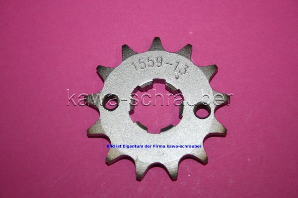 Ritzel vorne 13 Zähne Yamaha TW 125 Trailway (geänderte Übersetzung)
