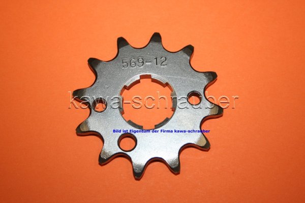 Ritzel vorne 12 Zähne Yamaha DT 250 Typen 1R7 / 4E7 (geänderte Übersetzung)