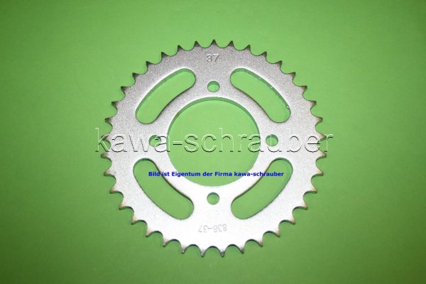 Kettenblatt / Ritzel hinten 37 Zähne Yamaha YBR 125 Typen 3D9 / 51D Bj. ab 2007 (geänderte Übersetzung)