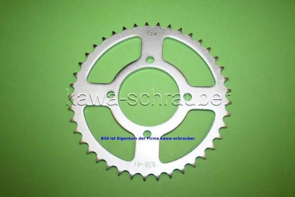 Kettenblatt / Ritzel hinten 41 Zähne Yamaha YBR 125 Typen 3D9 / 51D Bj. ab 2007 (geänderte Übersetzung)