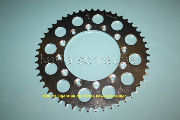 Kettenblatt / Ritzel hinten 51 Zähne Yamaha YZ 125 Bj. 02-04 Typ 5XE2 (geänderte Übersetzung)