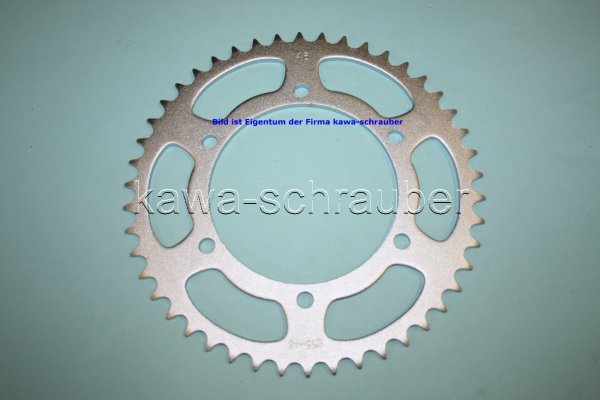 Kettenblatt / Ritzel hinten 46 Zähne Yamaha DT 250 Typen 1R7 / 4E7 (geänderte Übersetzung)
