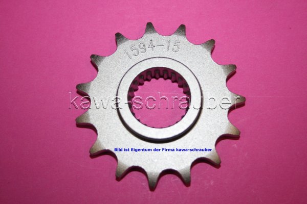 Ritzel vorne 15 Zähne Yamaha YBR 250 (Standard Übersetzung)
