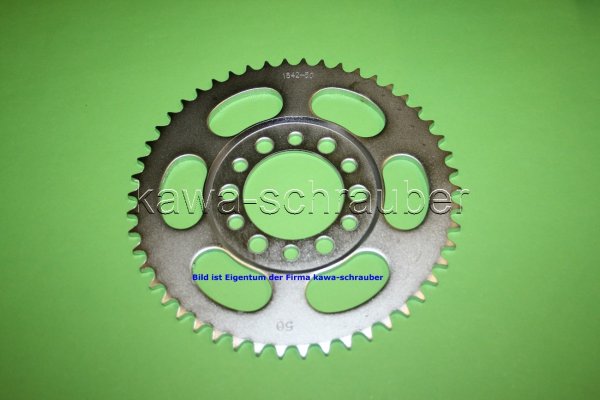 Kettenblatt / Ritzel hinten 50 Zähne Yamaha XT 350 (geänderte Übersetzung 428)