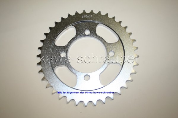 Kettenblatt / Ritzel hinten 37 Zähne Yamaha RD 350 Typ 521 Bj. 1975 (Standard Übersetzung)