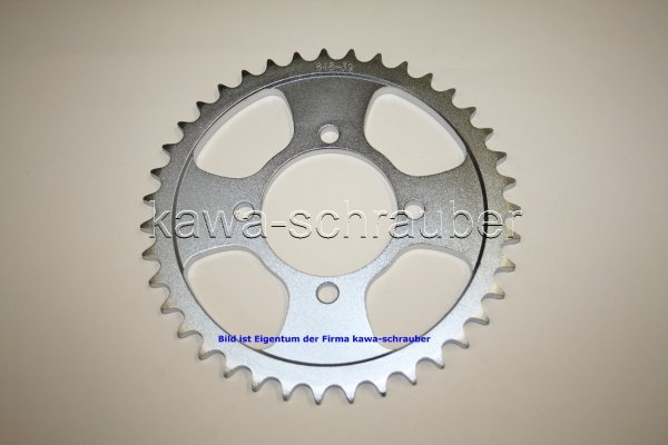 Kettenblatt / Ritzel hinten 39 Zähne Yamaha RD 350 LC Typ 4L0 Bj. 81-82 (Standard Übersetzung)