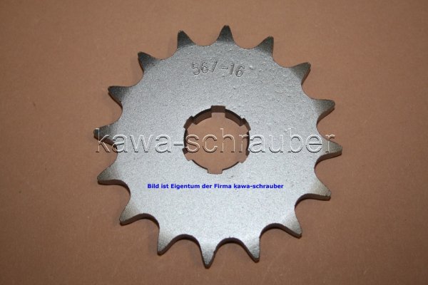 Ritzel vorne 16 Zähne Yamaha XS 400 / SE Typen 2J0 / 2A2 / 4A3 / 4G5 (Standard Übersetzung)