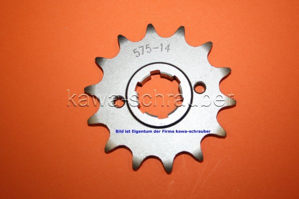 Ritzel vorne 14 Zähne Yamaha TT 600 Typen 36A / 59X bis Bj. 1993 (Standard Übersetzung)