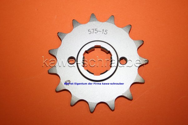 Ritzel vorne 15 Zähne Yamaha TT 600 Typen 36A / 59X bis Bj. 1993 (geänderte Übersetzung)