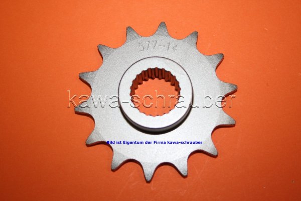 Ritzel vorne 14 Zähne Yamaha SRX 600 Zahnwelle (geänderte Übersetzung)
