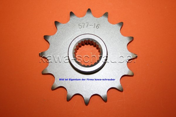 Ritzel vorne 16 Zähne Yamaha TT 600 R Typen 5CH / DJ01 (geänderte Übersetzung)