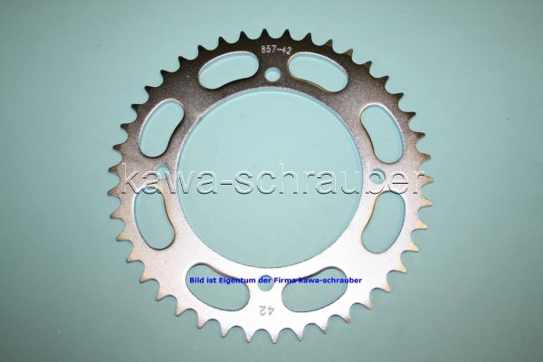 Kettenblatt / Ritzel hinten 42 Zähne Yamaha TT 600 E Typ 4GV (geänderte Übersetzung)